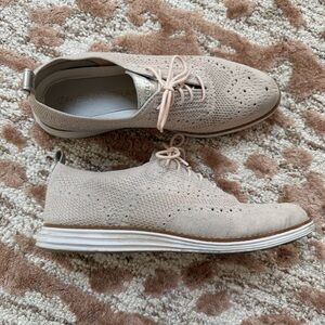 Cole Haan OriginalGrand Stitchlite Wingtip Sneakers – Blush Pink – Size 9